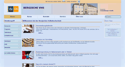 Desktop Screenshot of bergische-vhs.de